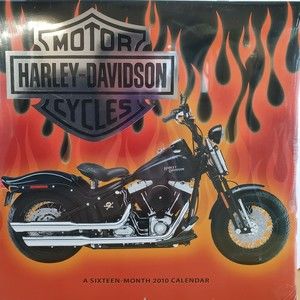 Harley Davidson Official 2010 Calendar Factory Sealed Super Custom Electra Glide